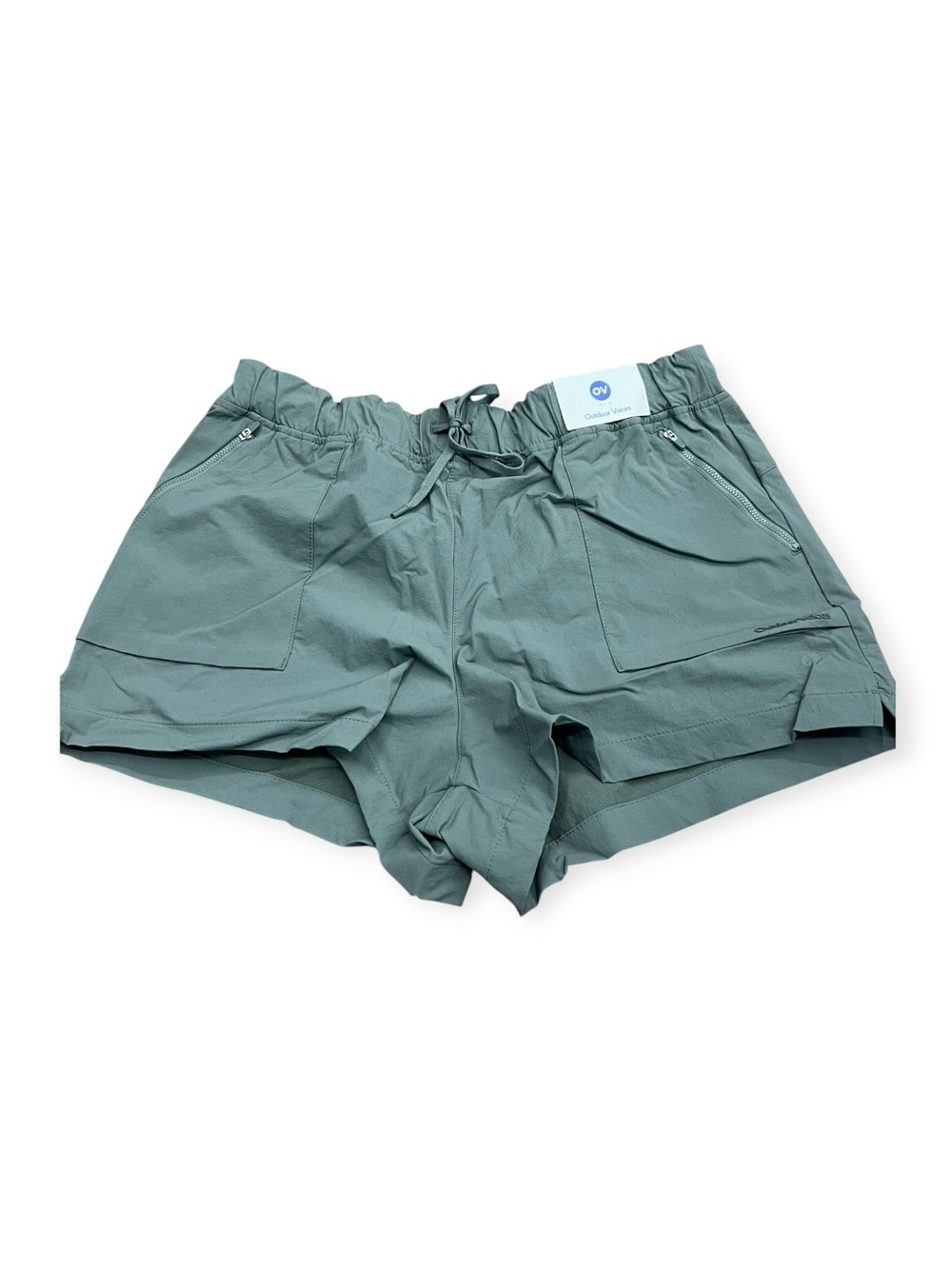 NWT Outdoor Voices RecTrec Women's Olive Green Run Short Size XXL